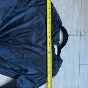 SAMSOE navy silky Midi Dress wrapped